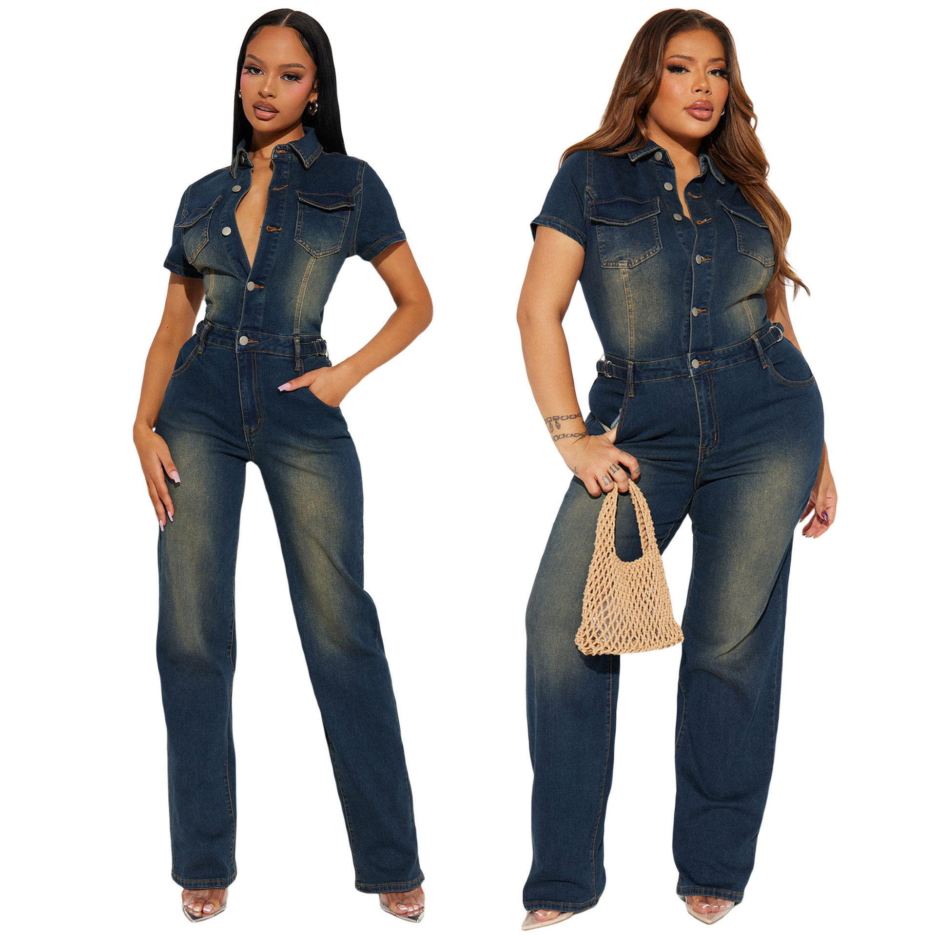 Mom Jeans Women - Demin Overalls Jumpsuits Women One Piece