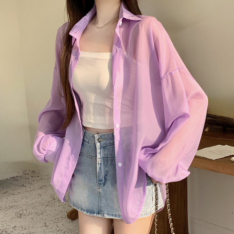 Lightweight Button Down Shirt  - Wrap Blouse Chiffon 리뷰 및 가격