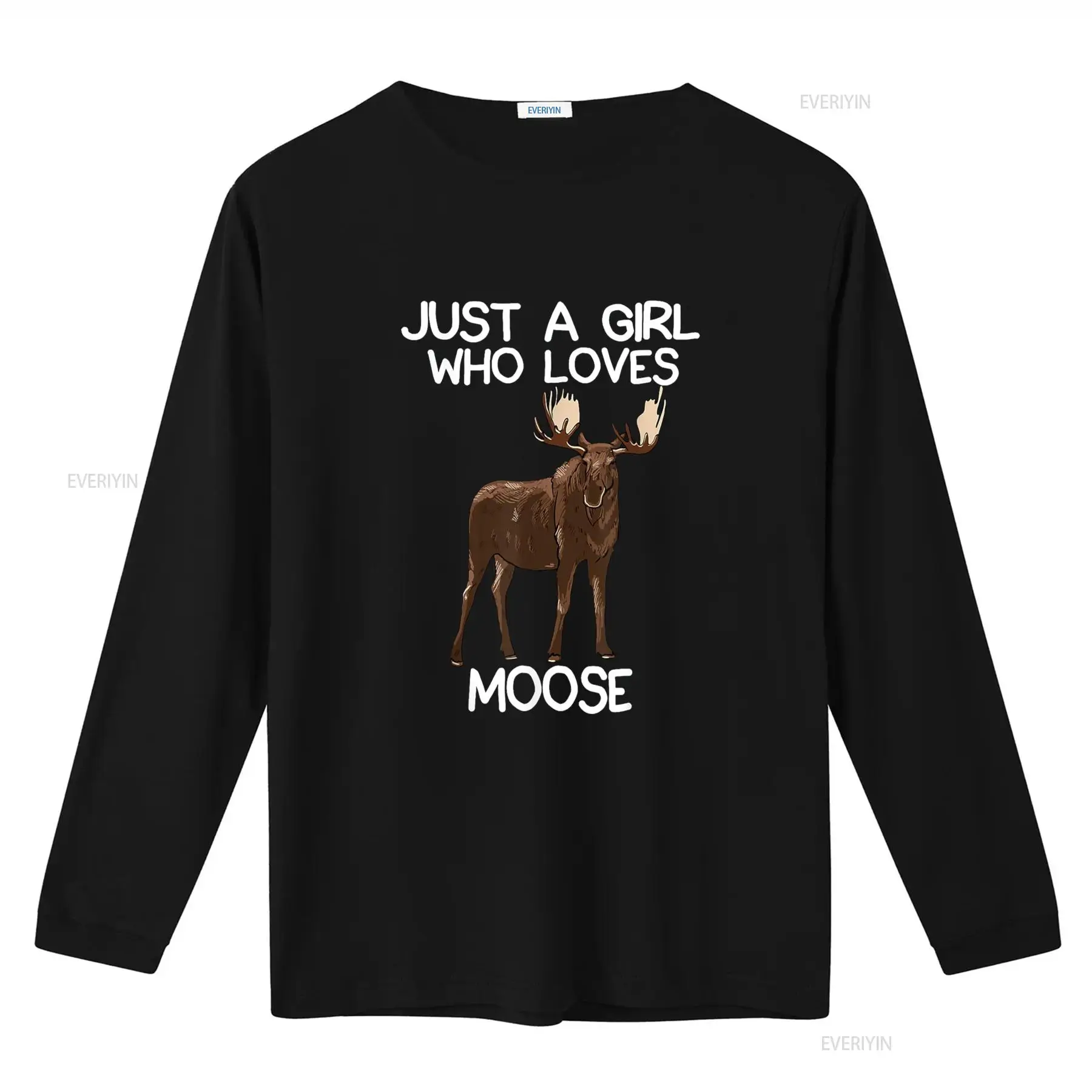 Just A Girl Who Loves Moose Fu - Women'S Fashion Graphic Tees 리뷰 및 가격