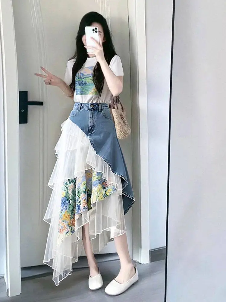 Luxury Sweet Denim 2-Piece Set - Women'S Fashion Denim Jacket 리뷰 및 가격