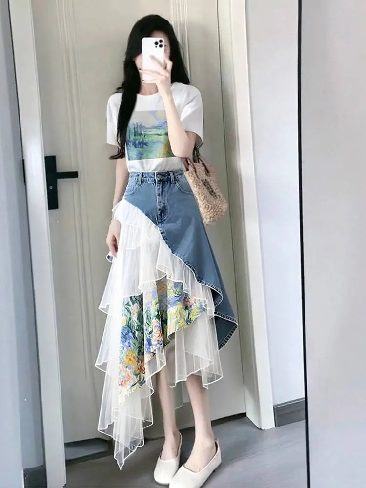 Luxury Sweet Denim 2-Piece Set - Women'S Fashion Denim Jacket 리뷰 및 가격