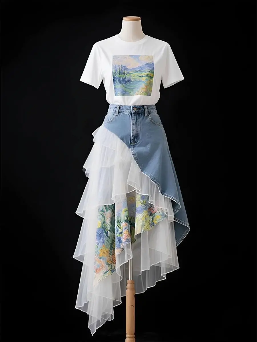 Luxury Sweet Denim 2-Piece Set - Women'S Fashion Denim Jacket 리뷰 및 가격