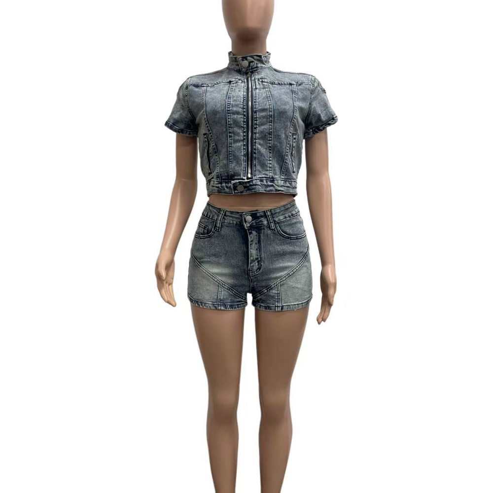 Fashion Washed Stretch Denim M - Women'S Fashion Denim Jacket 리뷰 및 가격