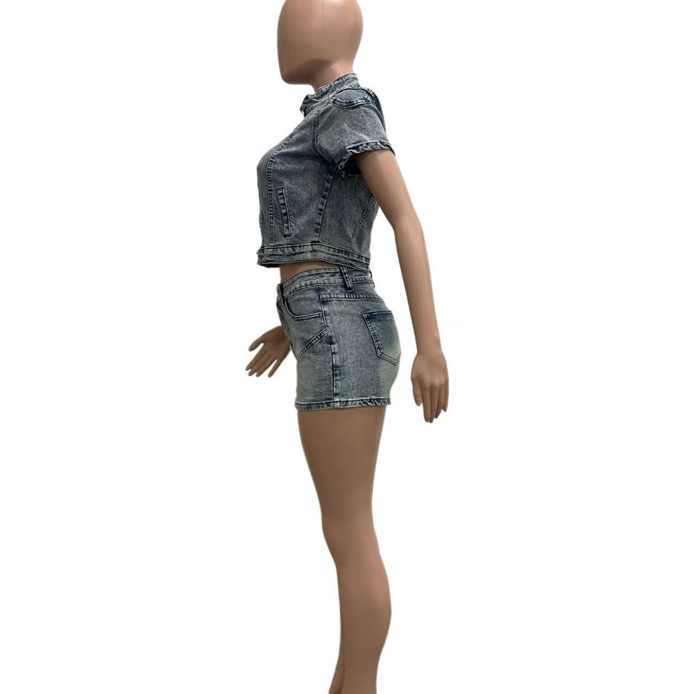 Fashion Washed Stretch Denim M - Women'S Fashion Denim Jacket 리뷰 및 가격