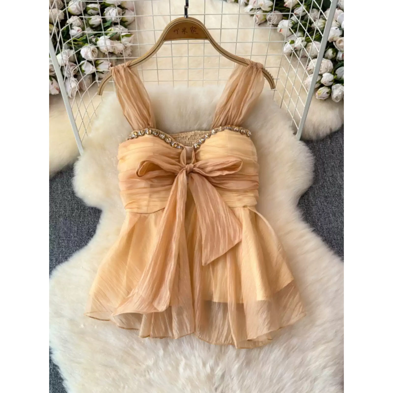 Sweet Ele Spring 2025 Embellie - Wrap Blouse Chiffon 리뷰 및 가격