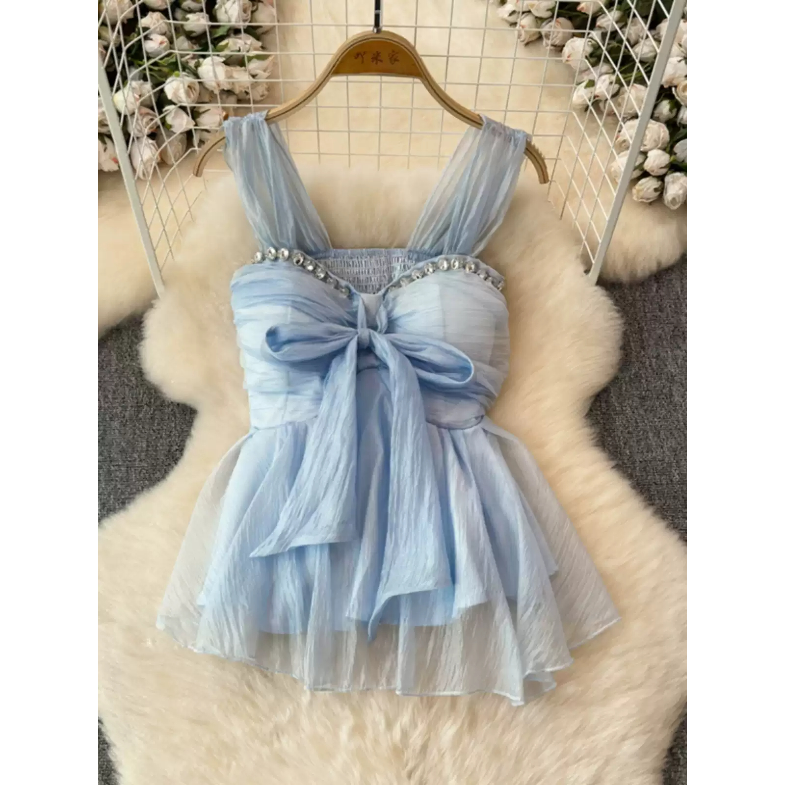 Sweet Ele Spring 2025 Embellie - Wrap Blouse Chiffon 리뷰 및 가격