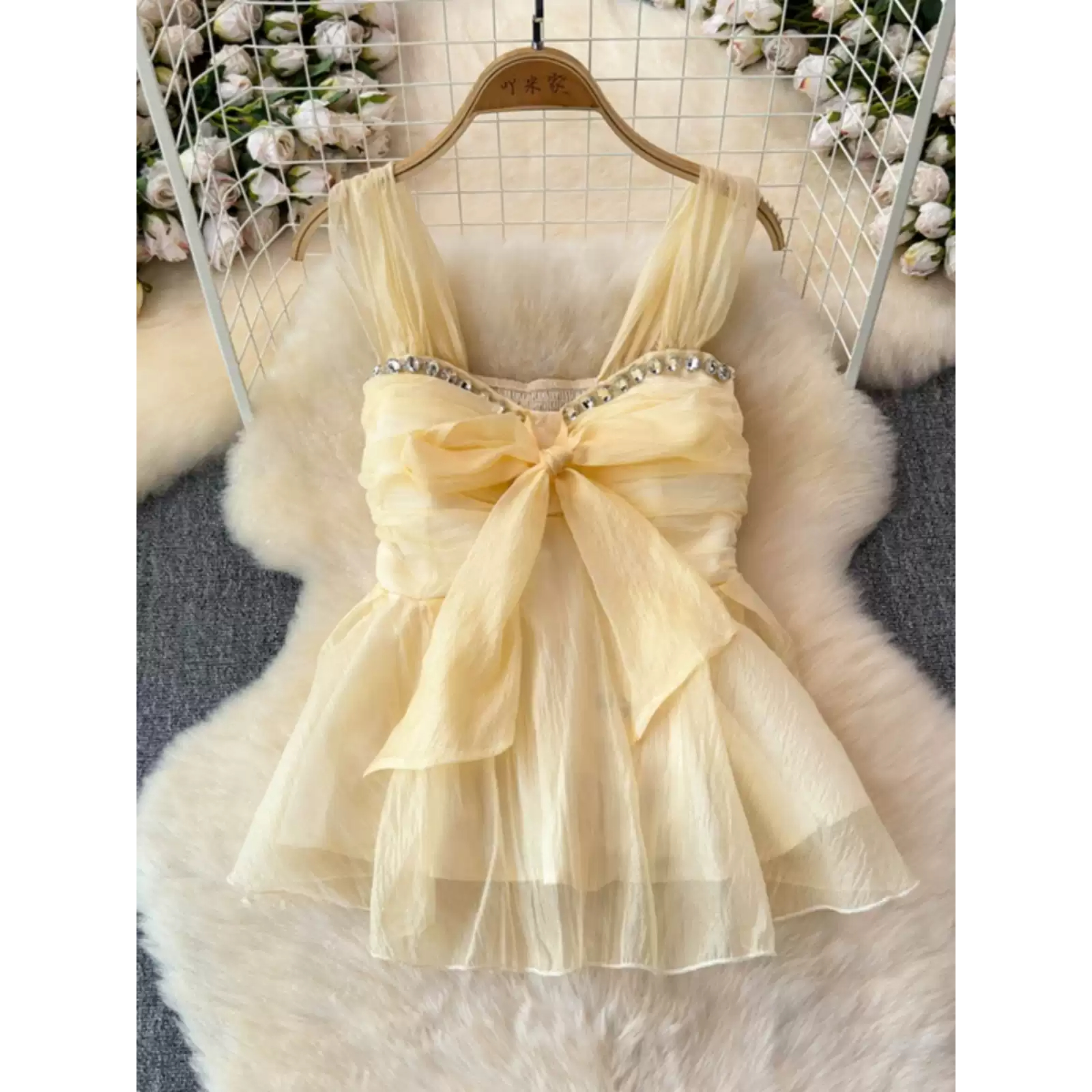 Sweet Ele Spring 2025 Embellie - Wrap Blouse Chiffon 리뷰 및 가격