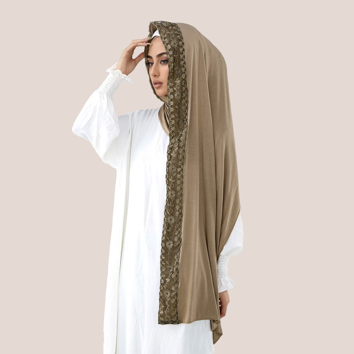 Lace Embroidery Cotton Jersey  - Women'S Fashion Jersey 리뷰 및 가격
