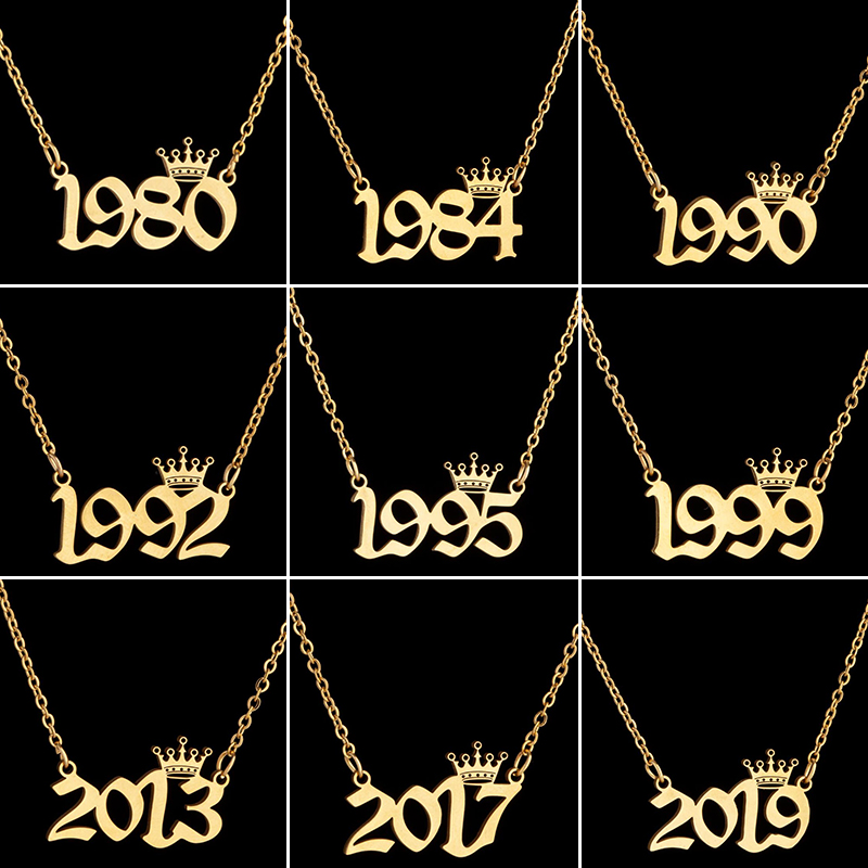 Stainless Steel Crown Year Num - Women'S Fashion Year 2000 리뷰 및 가격
