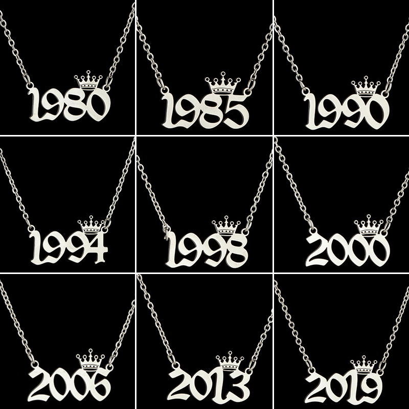Stainless Steel Crown Year Num - Women'S Fashion Year 2000 리뷰 및 가격