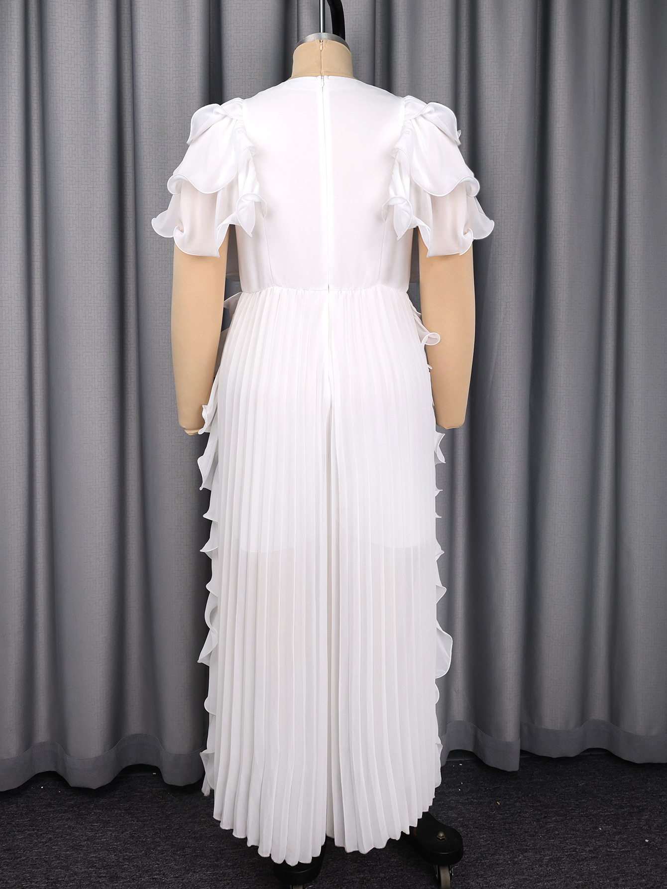 Plus Size Women V-neck Ruffle  - Wide Leg Palazzo Pants 리뷰 및 가격