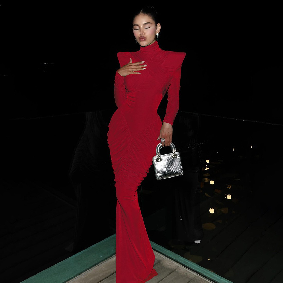 Elegant Party Dress For Woman  - Women'S Fashion Jersey 리뷰 및 가격