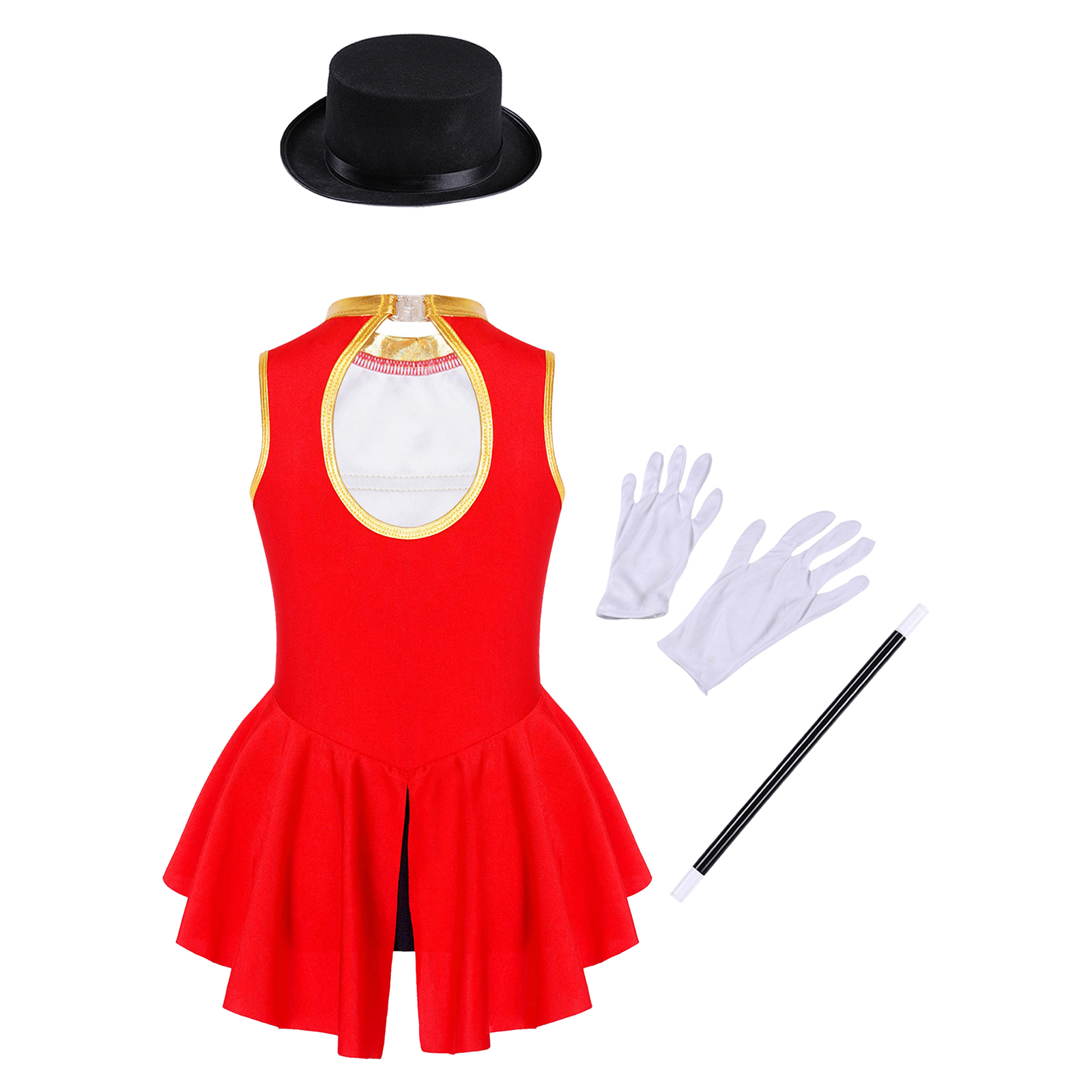 Girls Circus Ringmaster Costum - Sleeveless Jumpsuit 리뷰 및 가격