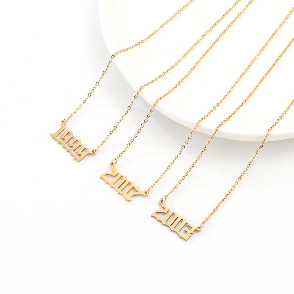 Year Number Birth Date Necklac - Women'S Fashion Year 2000 리뷰 및 가격