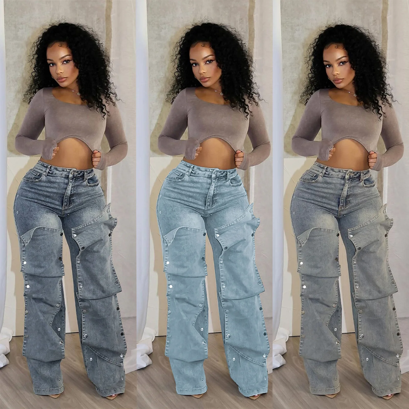 Jeans Denim Pants Women Straig - Mom Jeans Women 리뷰 및 가격