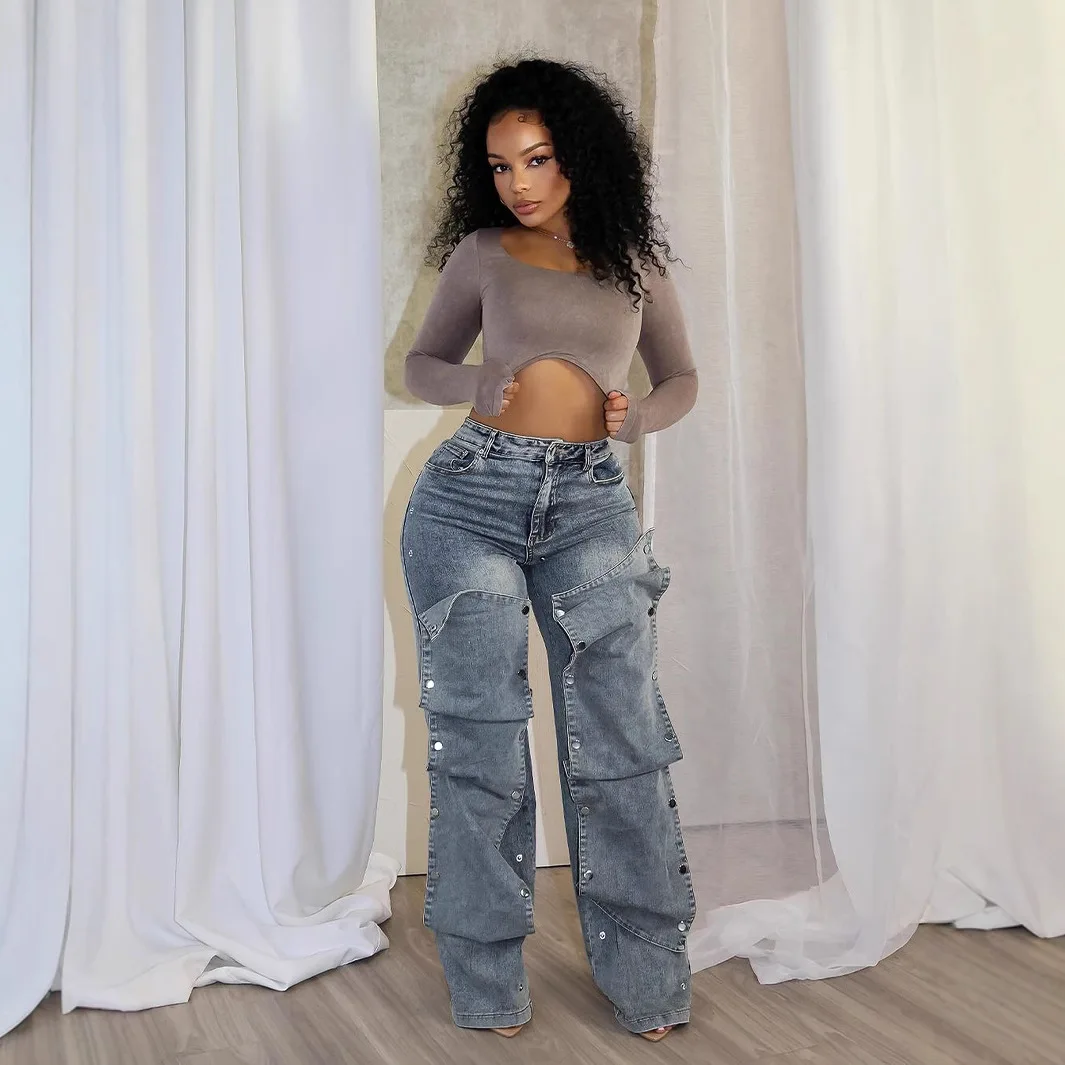 Jeans Denim Pants Women Straig - Mom Jeans Women 리뷰 및 가격