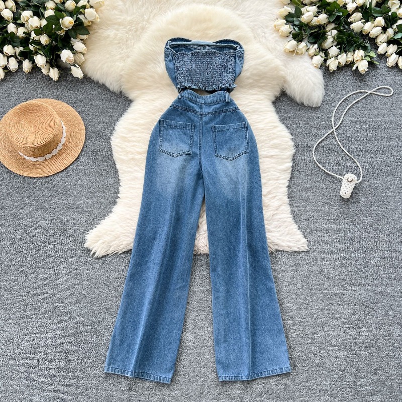 Denim Jumpsuits Women One Piec - Mom Jeans Women 리뷰 및 가격