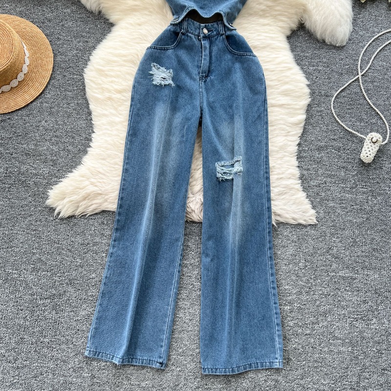 Denim Jumpsuits Women One Piec - Mom Jeans Women 리뷰 및 가격