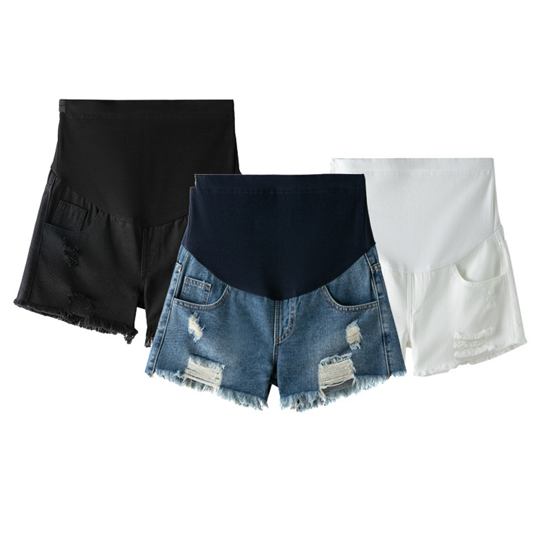 Hot Maternity Shorts High Wais - Mom Jeans Women 리뷰 및 가격