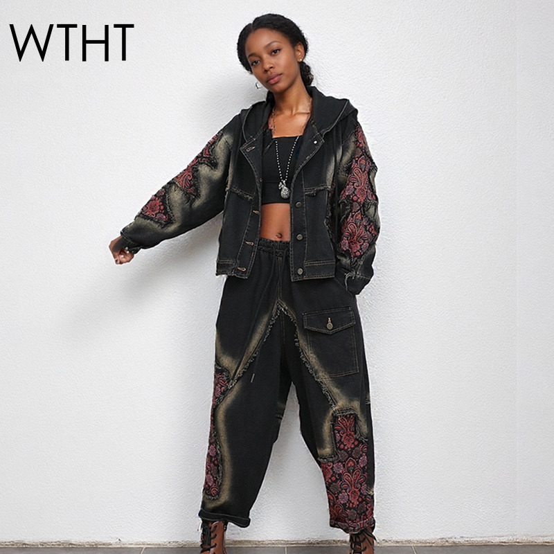 WTHT Fashion Women's Wash Patc - Women'S Fashion Denim Jacket 리뷰 및 가격