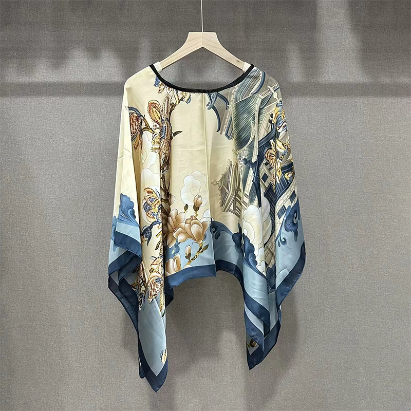 2024 Shawls Summer Beach Sexy  - Wrap Blouse Chiffon 리뷰 및 가격