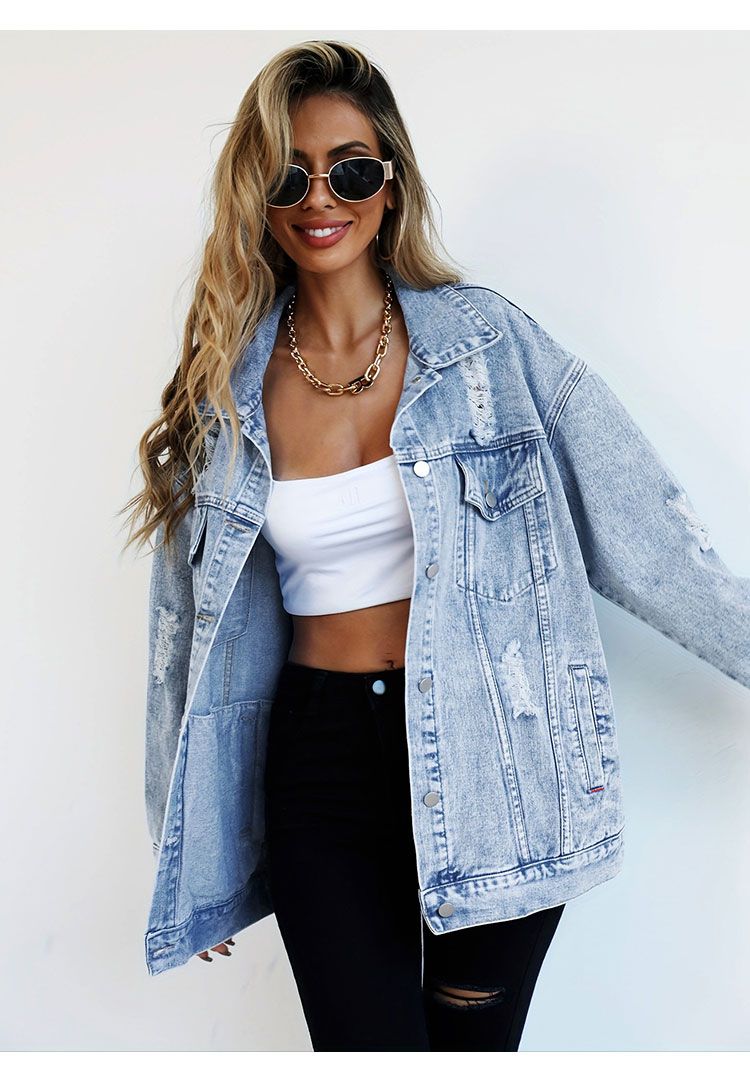 Jeans Jackets for Woman Jacket - Women'S Fashion Denim Jacket 리뷰 및 가격
