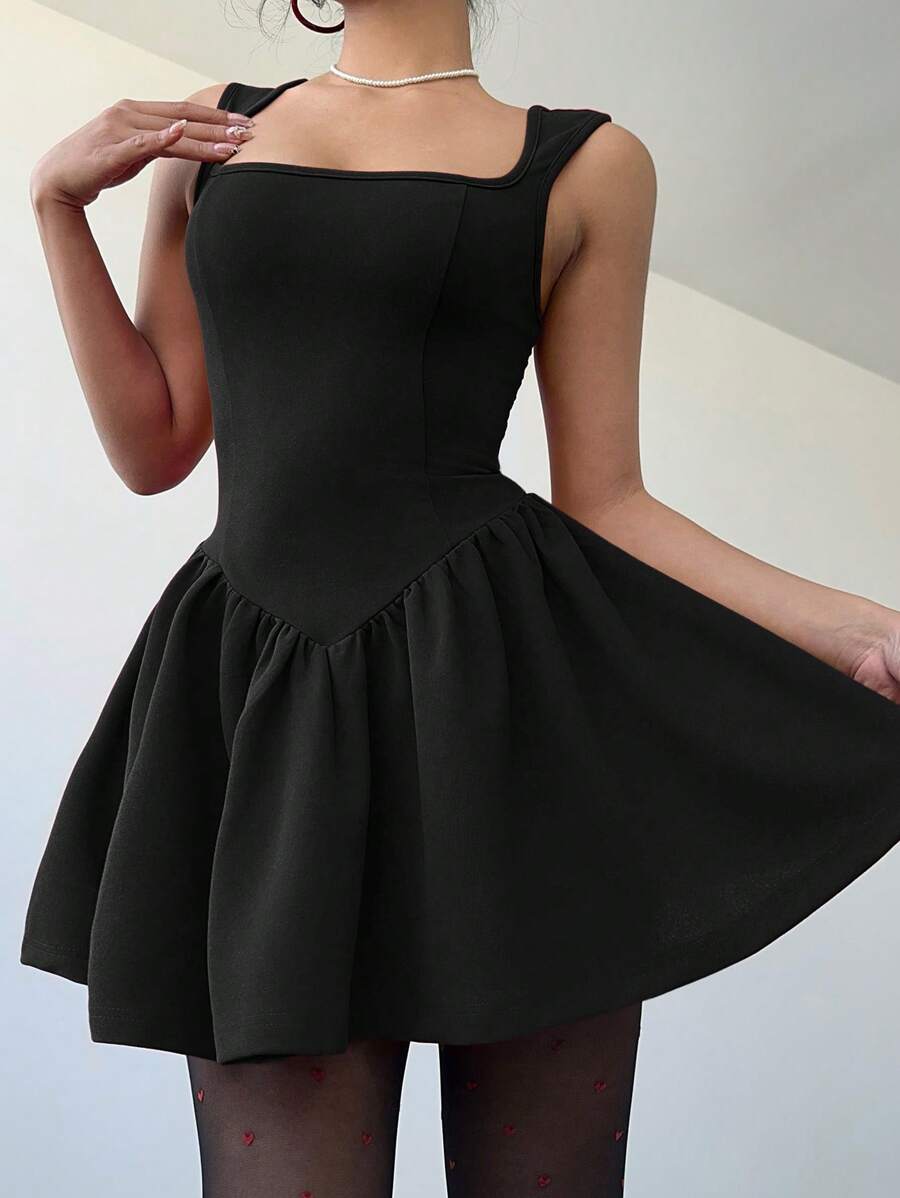 Women Square Neck Sleeveless P - Women'S Fashion Jersey 리뷰 및 가격