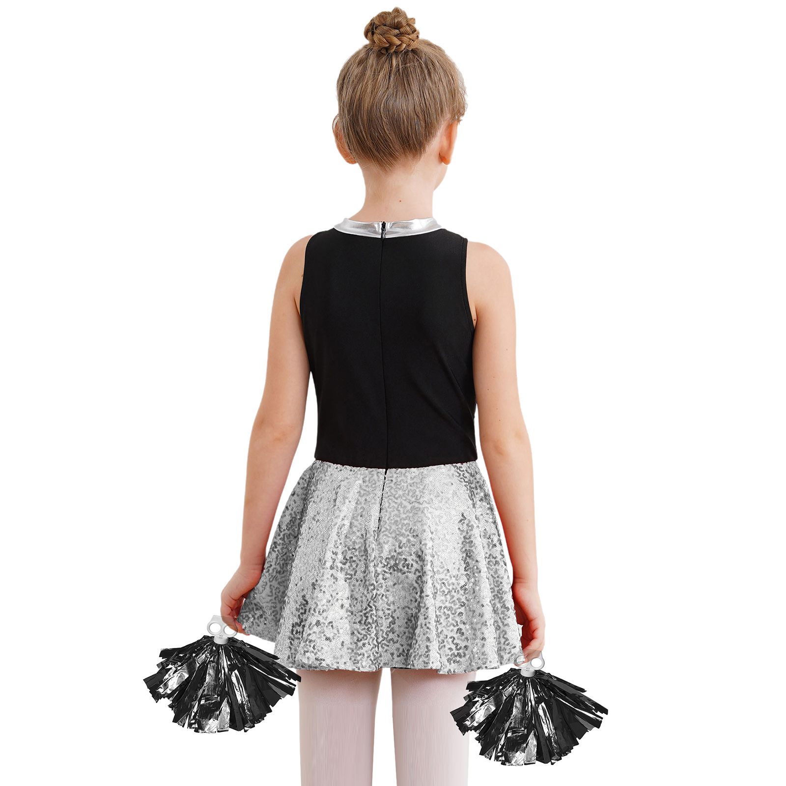 Girls Shiny Sequins Cheerleadi - Sleeveless Jumpsuit 리뷰 및 가격