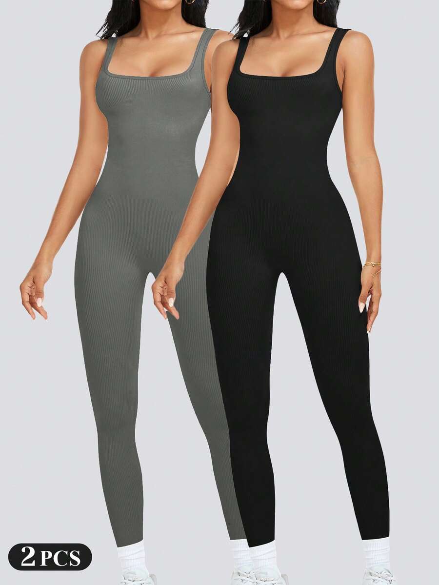 Women’s Ribbed Sleeveless Full - Sleeveless Jumpsuit 리뷰 및 가격