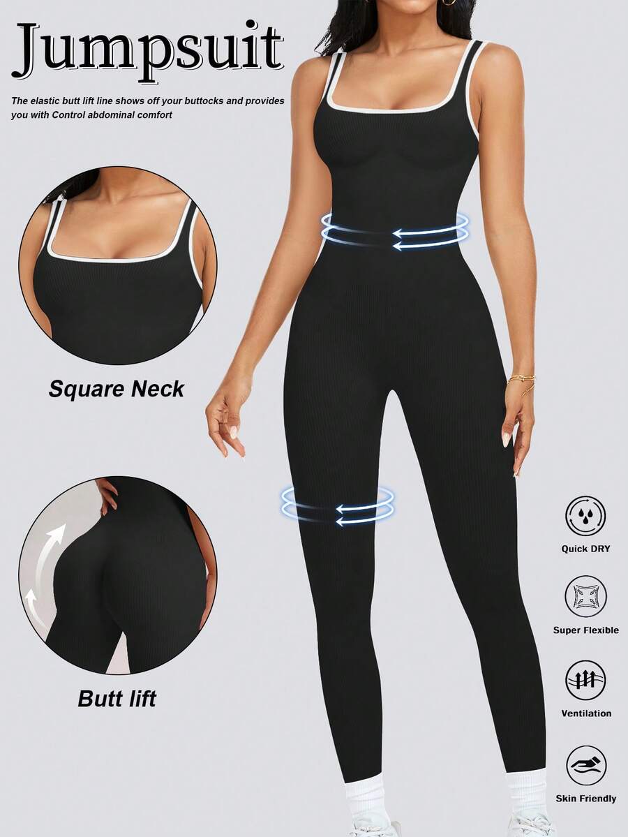 Women’s Ribbed Sleeveless Full - Sleeveless Jumpsuit 리뷰 및 가격