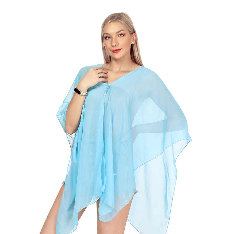 Women Sun Protection Shawl for - Wrap Blouse Chiffon 리뷰 및 가격
