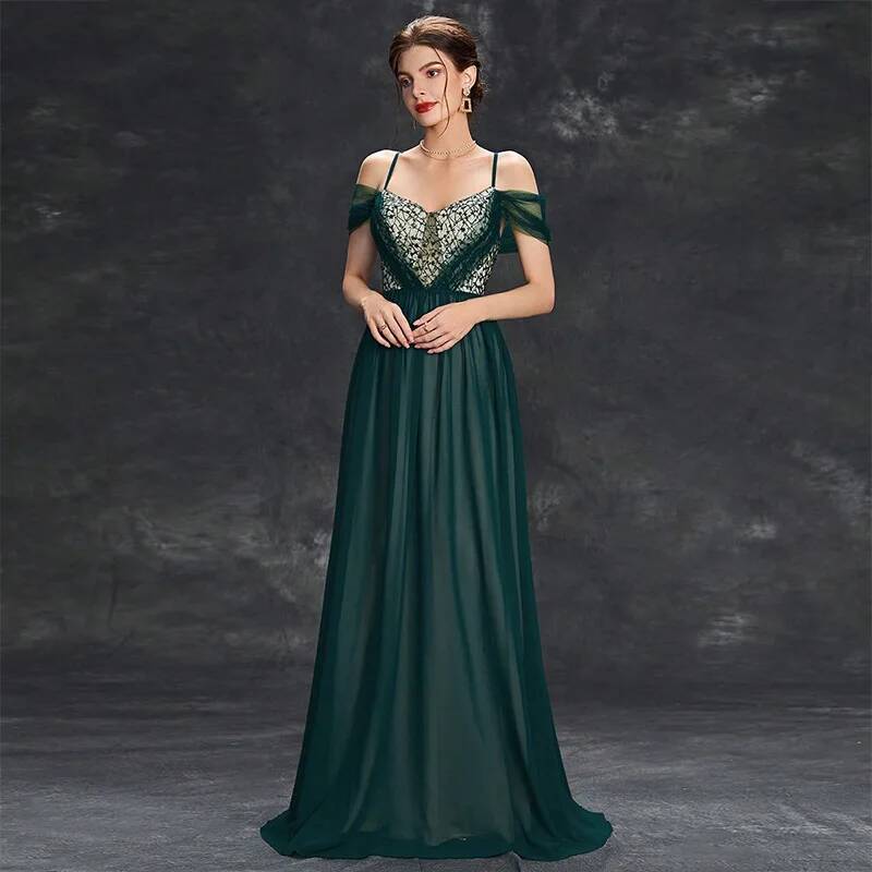 Dress Spring New Evening Long  - Women'S Fashion Dresses Images 리뷰 및 가격