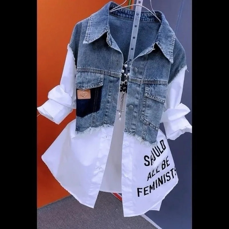 Design Stitching Women Jackets - Women'S Fashion Denim Jacket 리뷰 및 가격