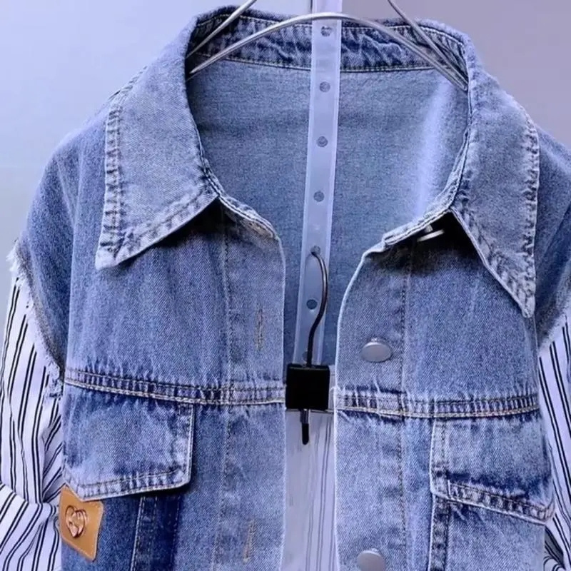 Design Stitching Women Jackets - Women'S Fashion Denim Jacket 리뷰 및 가격