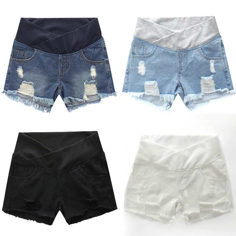 Large Size Maternity Shorts Hi - Mom Jeans Women 리뷰 및 가격