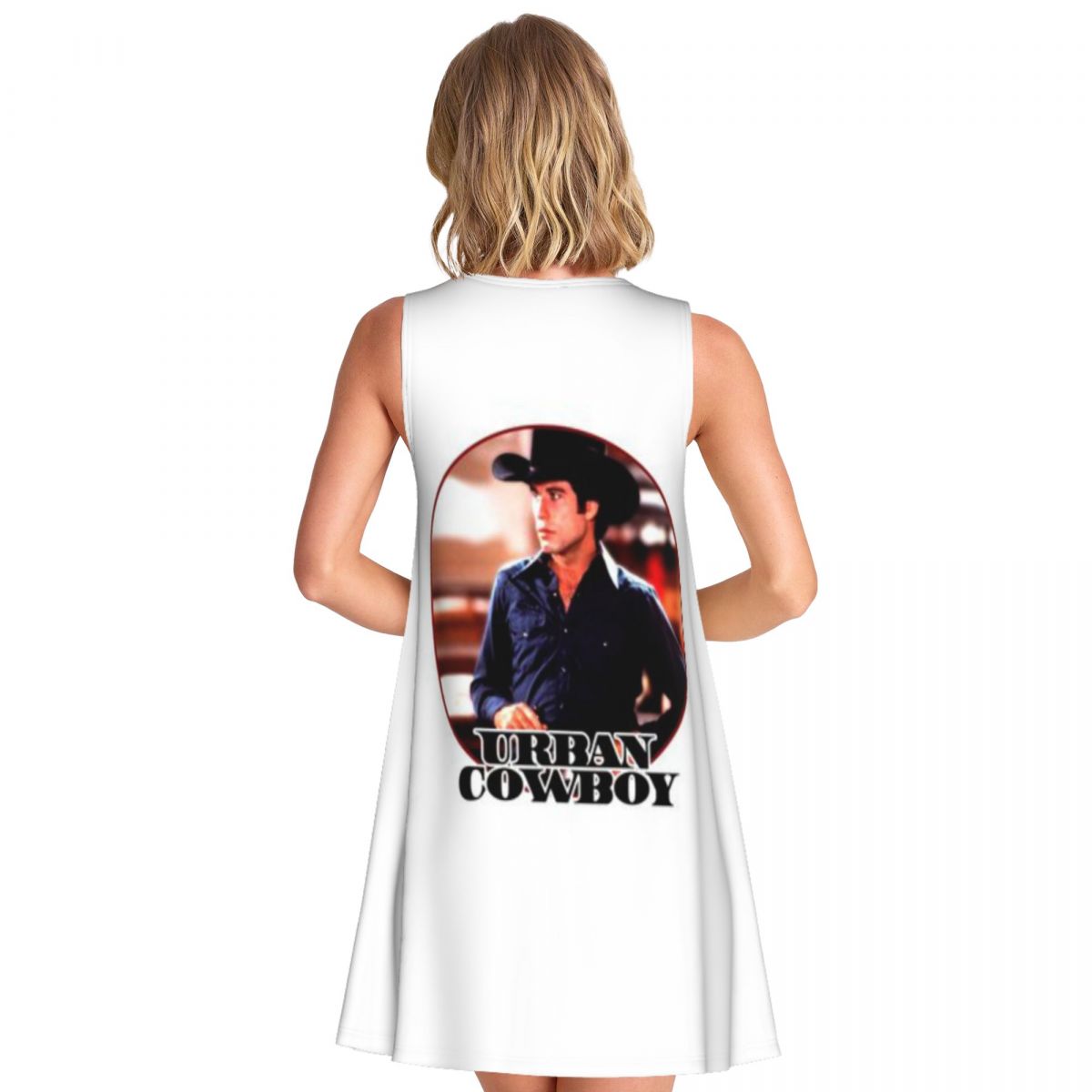 Urban Cowboy Vintage Image Wom - Women'S Fashion Dresses Images 리뷰 및 가격