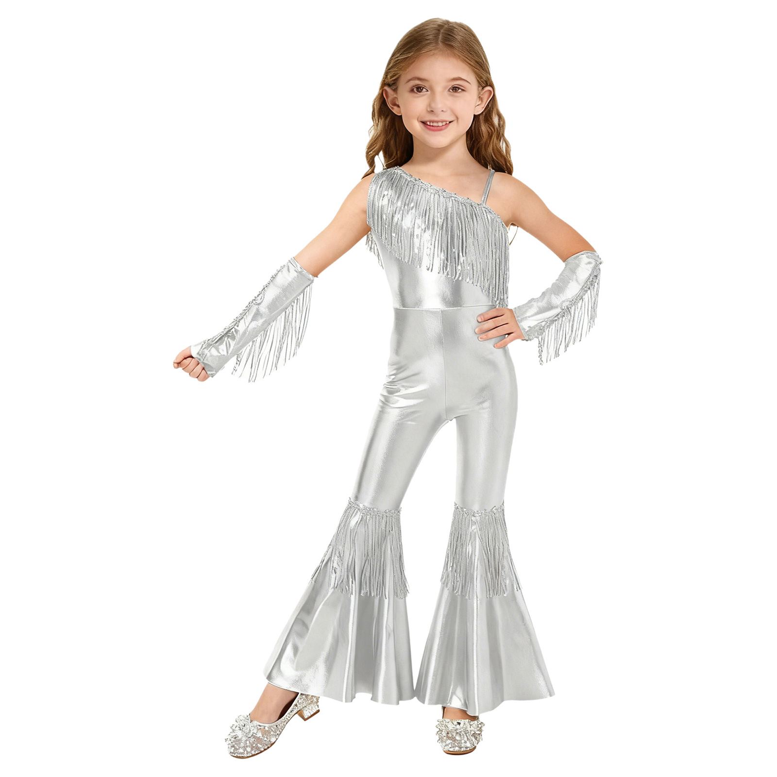 Girls Street Jazz Dance Costum - Sleeveless Jumpsuit 리뷰 및 가격