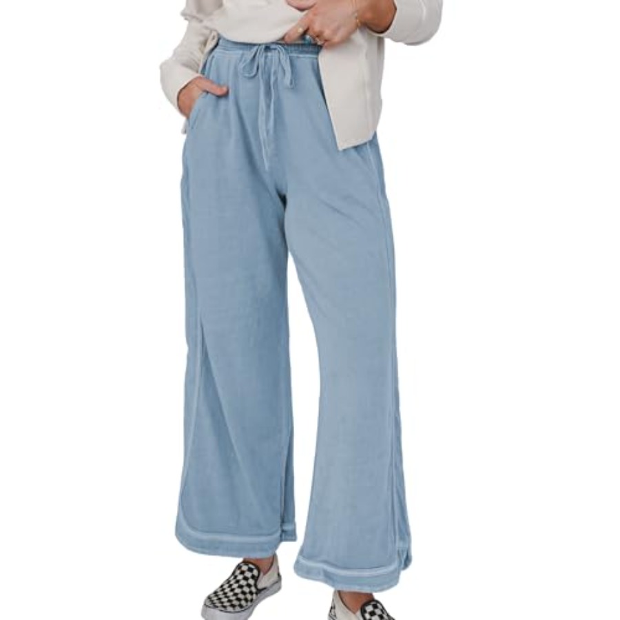 Hixiaohe Women's Casual Wide L - Wide Leg Palazzo Pants 리뷰 및 가격