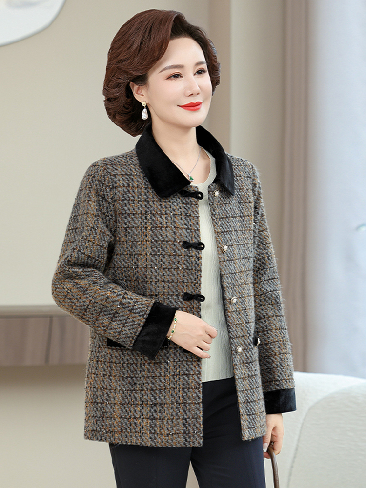 New Spring Fashion Woolen Coat - Women Fashion Over 60 리뷰 및 가격
