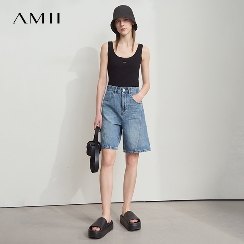 AMII Women Jeans Shorts Minima - Wide Leg Palazzo Pants 리뷰 및 가격