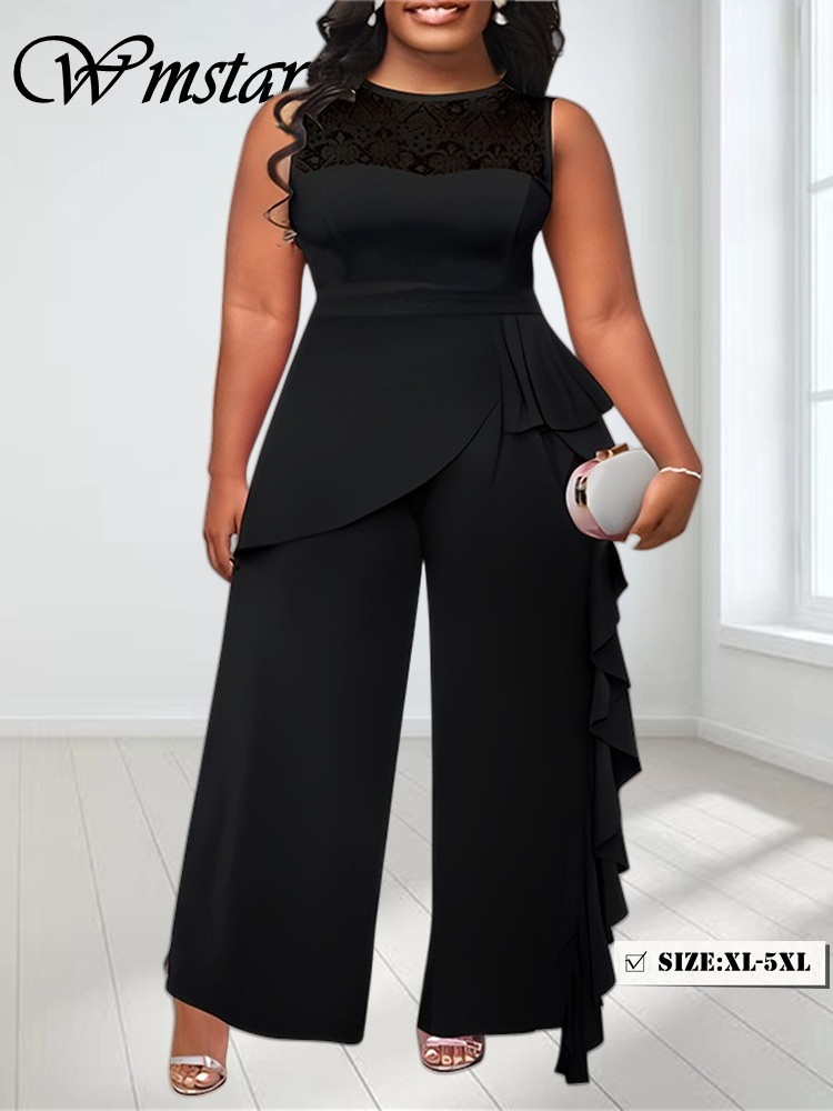 Wmstar Jumpsuit  Women Sleevel - Wide Leg Palazzo Pants 리뷰 및 가격