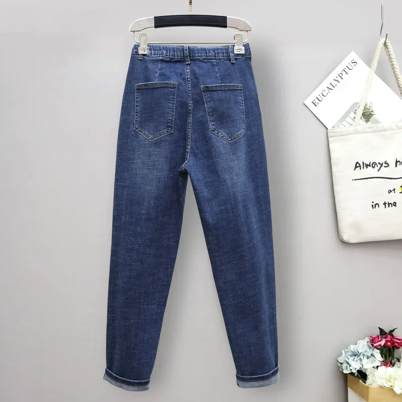 XL-6XL Spring Autumn Large Siz - Mom Jeans Women 리뷰 및 가격