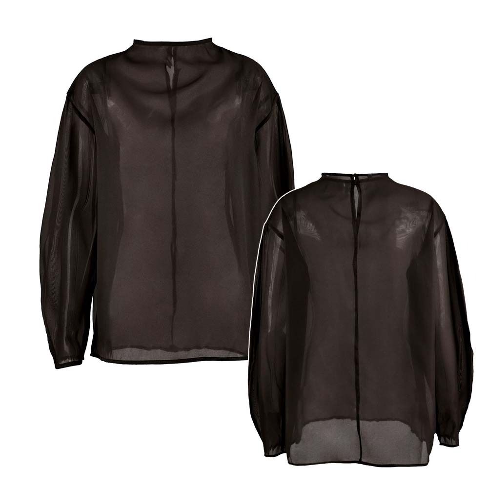 Chic Long Sleeve Mesh Blouse H - Wrap Blouse Chiffon 리뷰 및 가격