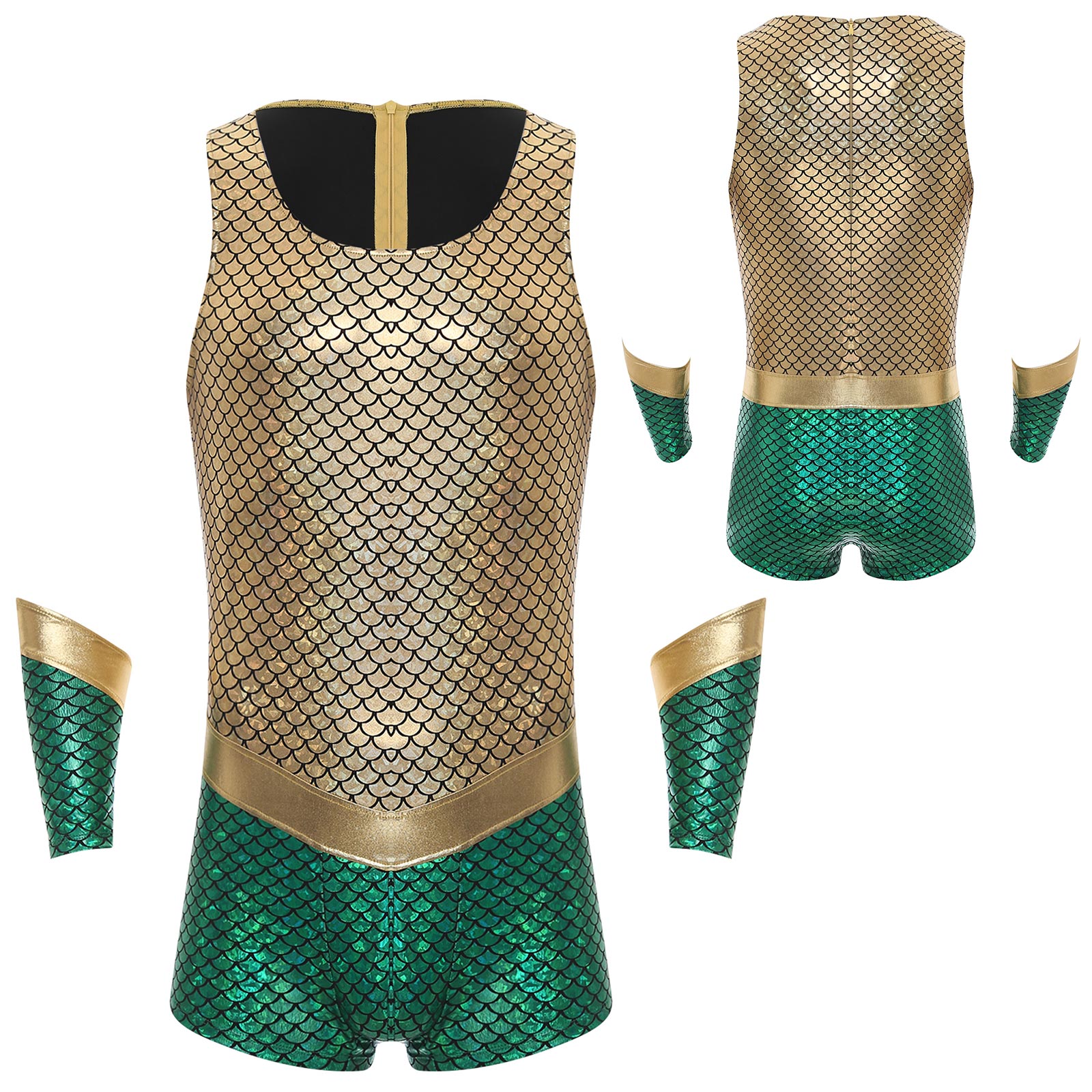 Mens King of the Sea Costume S - Sleeveless Jumpsuit 리뷰 및 가격