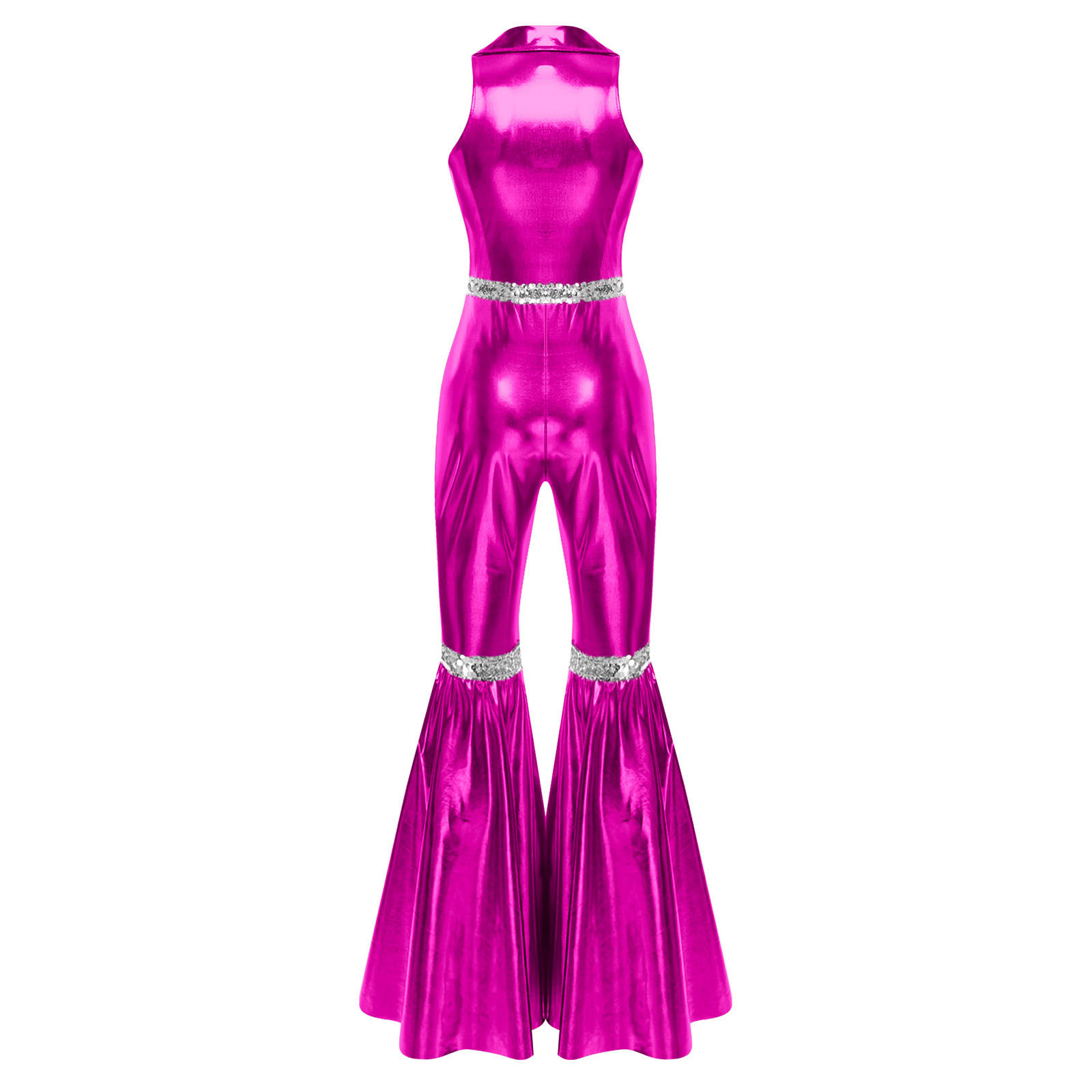 Women 70s Disco Bodysuit Hallo - Sleeveless Jumpsuit 리뷰 및 가격