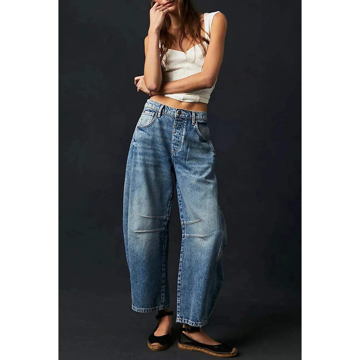 Mom Jeans Denim Women Wide Leg - Mom Jeans Women 리뷰 및 가격