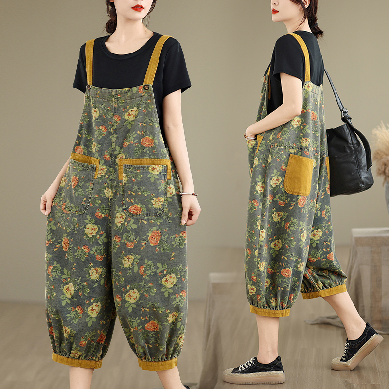 Fashion Print Floral Y2K Denim - Mom Jeans Women 리뷰 및 가격