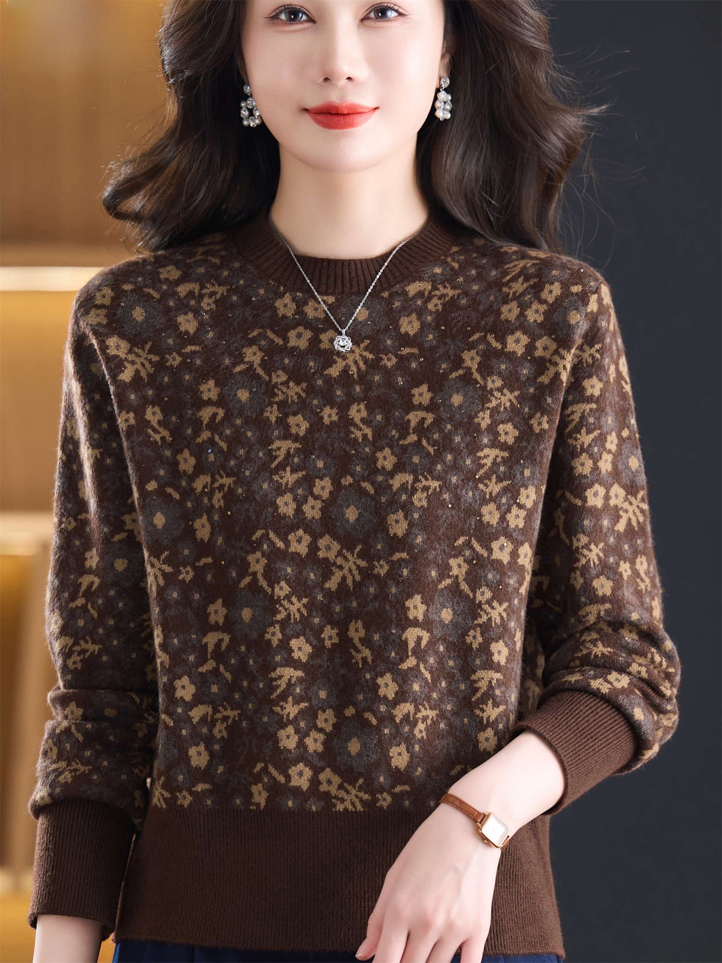 Fashionable round Neck Embroid - Women Fashion Over 60 리뷰 및 가격