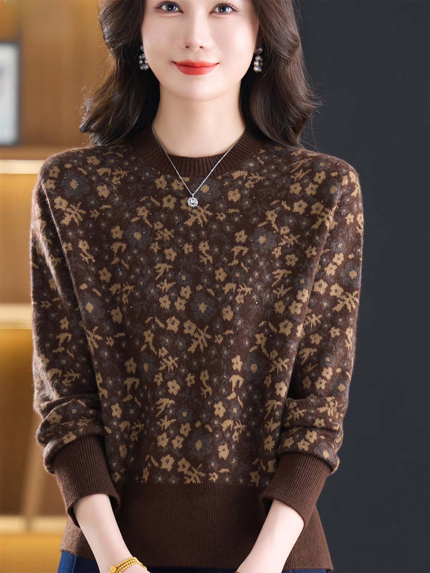 Fashionable round Neck Embroid - Women Fashion Over 60 리뷰 및 가격