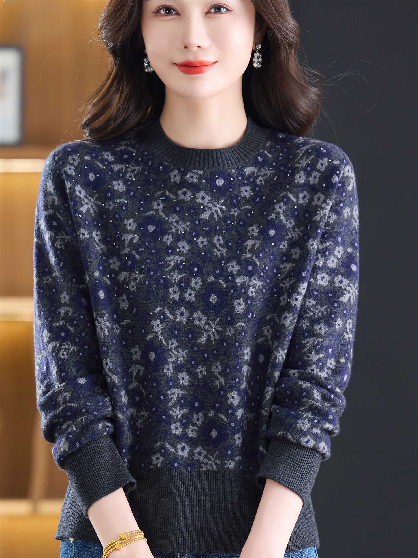 Fashionable round Neck Embroid - Women Fashion Over 60 리뷰 및 가격